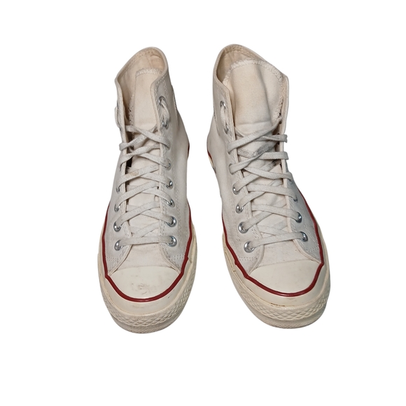 Converse Classic White High-Tops with Red Accents - Picture 3 of 8